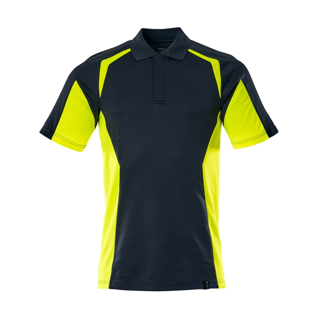 MASCOT® | Polo-Shirt ACCELERATE SAFE | 5XL | Schwarzblau/Hi-vis Gelb