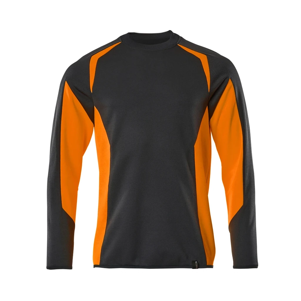 MASCOT® | Sweatshirt ACCELERATE SAFE | L | Schwarzblau/Hi-vis Orange