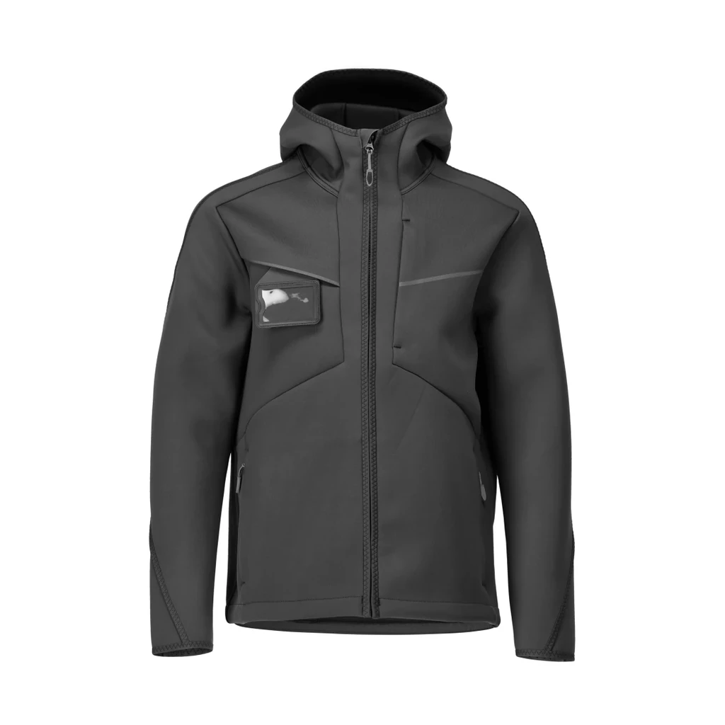 MASCOT® | Softshell Jacke mit Kapuze CUSTOMIZED | 2XL | Schwarz