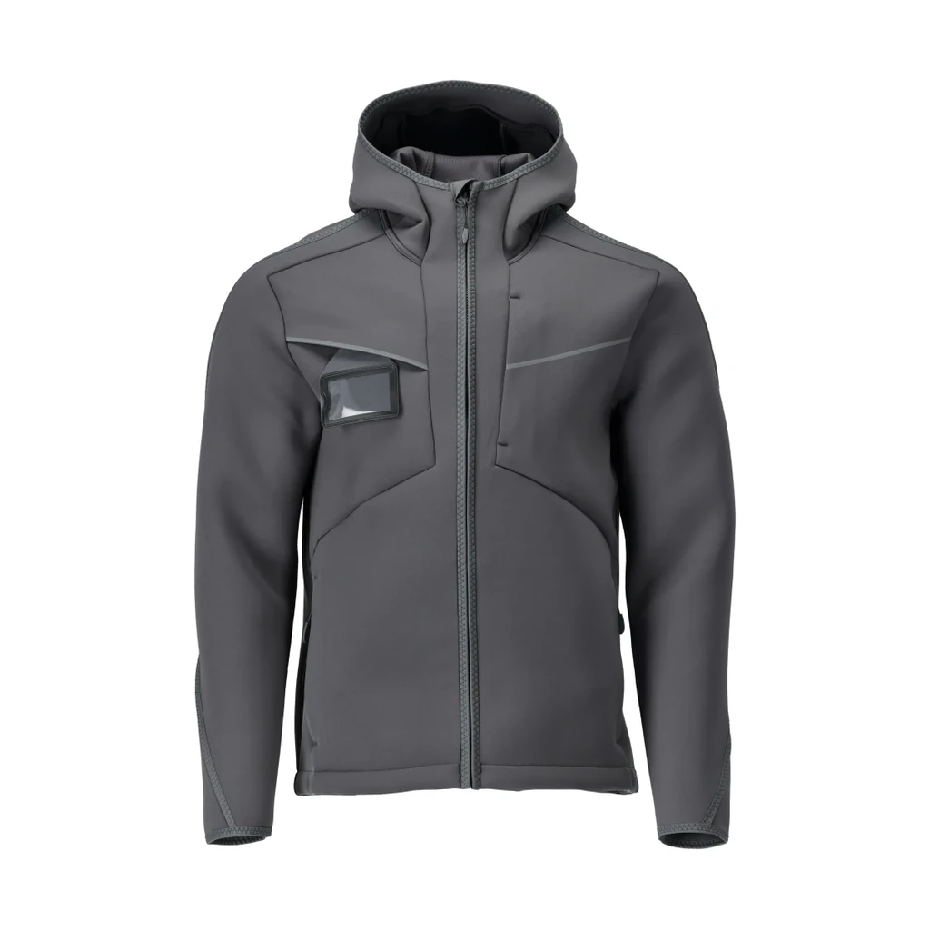 MASCOT® | Softshell Jacke mit Kapuze CUSTOMIZED | 3XL | Anthrazitgrau