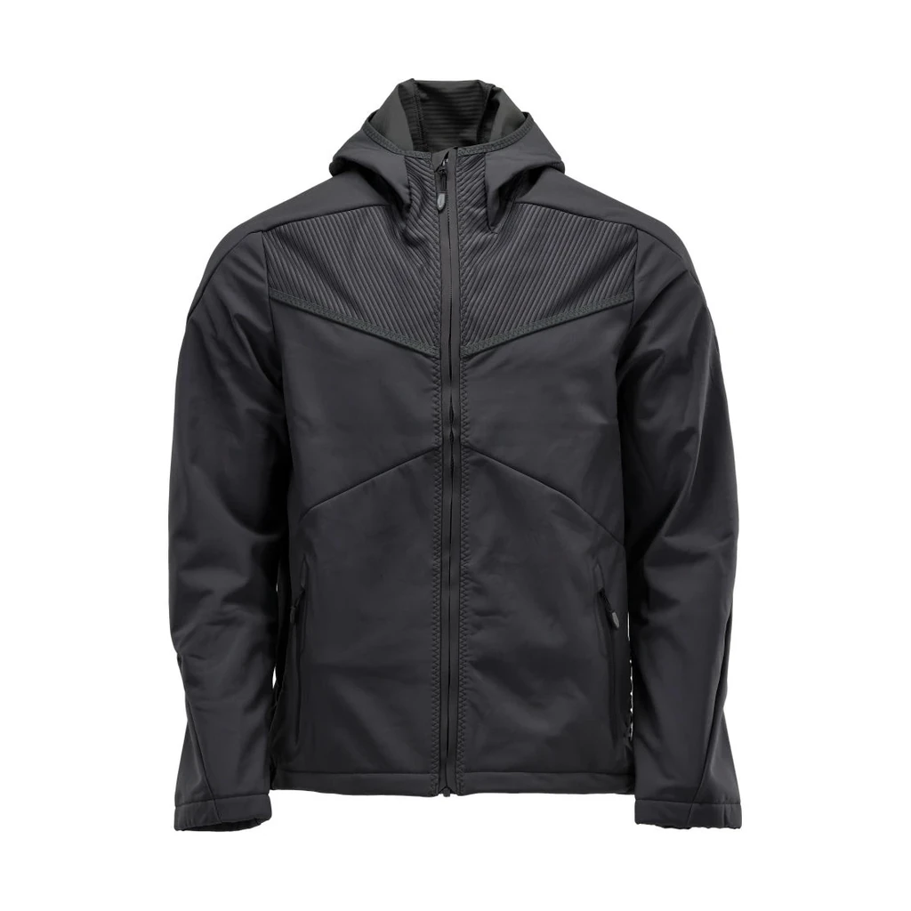 MASCOT® | Softshell Jacke mit Kapuze CUSTOMIZED | 2XL | Schwarz