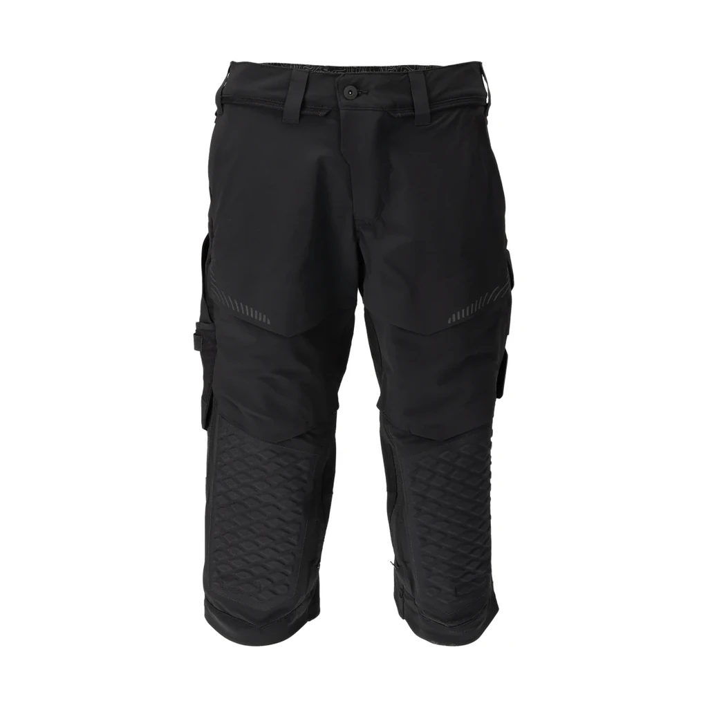 MASCOT® | Dreiviertel-Hose mit Knietaschen CUSTOMIZED | C44 | Schwarz