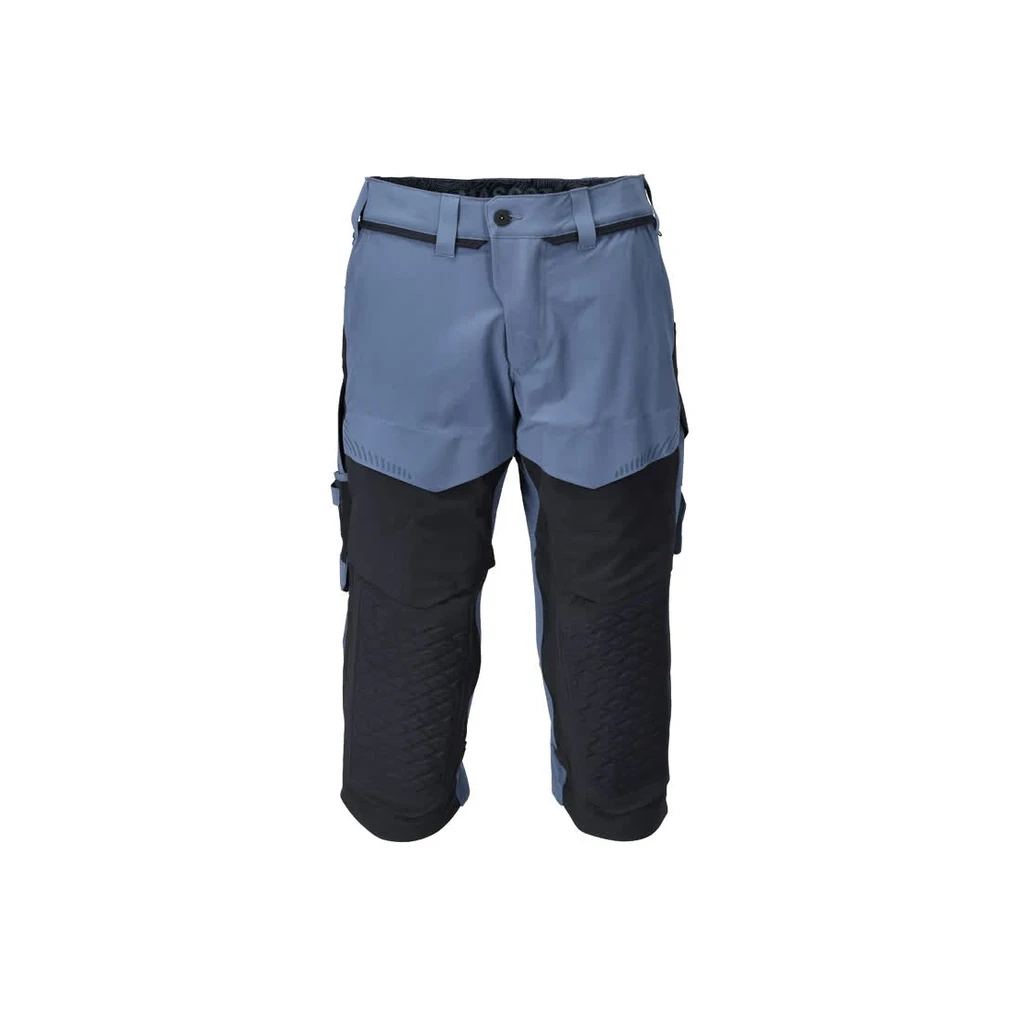 MASCOT® | Dreiviertel-Hose mit Knietaschen CUSTOMIZED | C44 | Steinblau/Schwarzblau