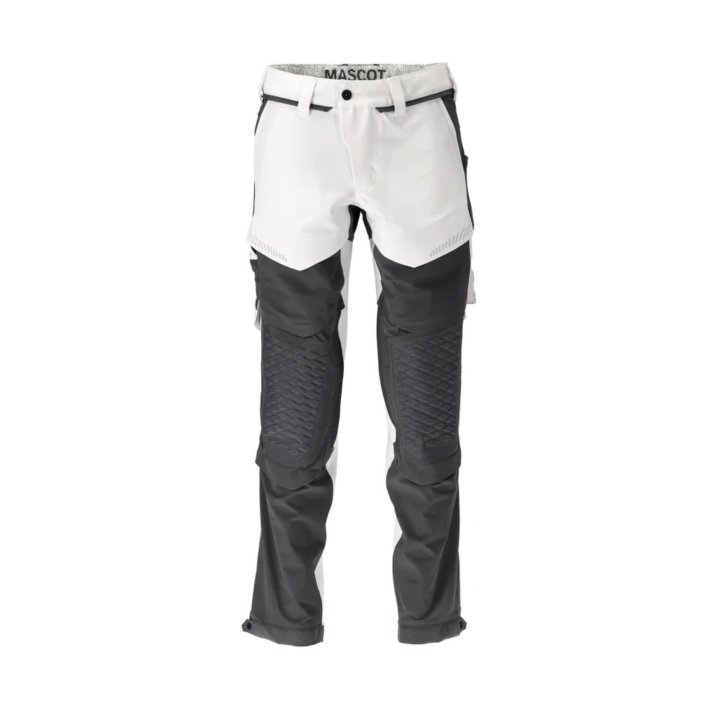 MASCOT® | Hose mit Knietaschen CUSTOMIZED | 76C46 | Weiß/Anthrazitgrau