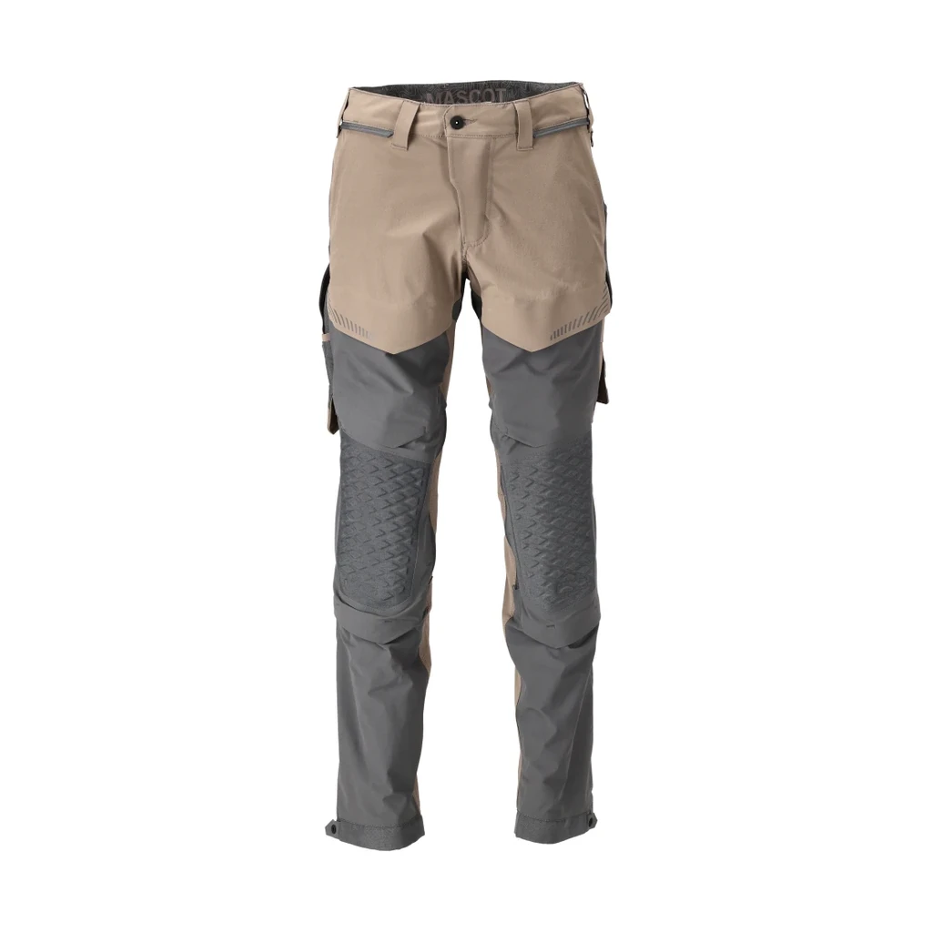 MASCOT® | Hose mit Knietaschen CUSTOMIZED | 90C49 | Dunkel Sandbeige/Anthrazitgrau