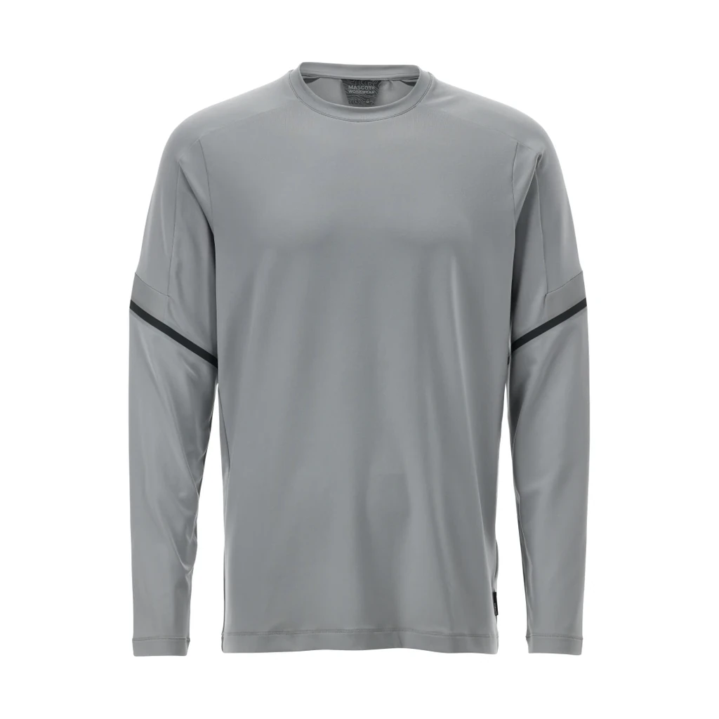 MASCOT® | T-Shirt Langarm CUSTOMIZED | 2XL | Silbergrau