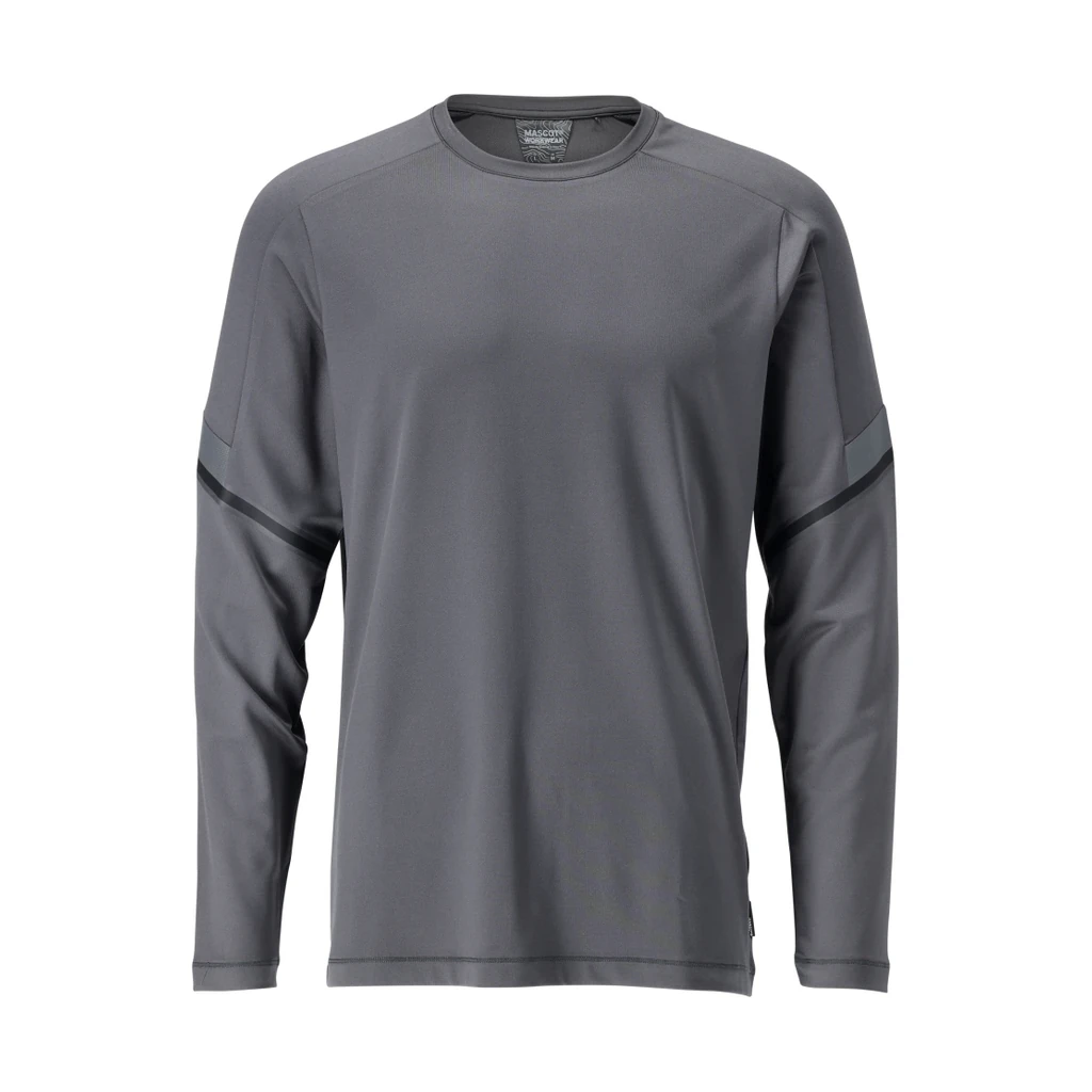 MASCOT® | T-Shirt Langarm CUSTOMIZED | 2XL | Anthrazitgrau