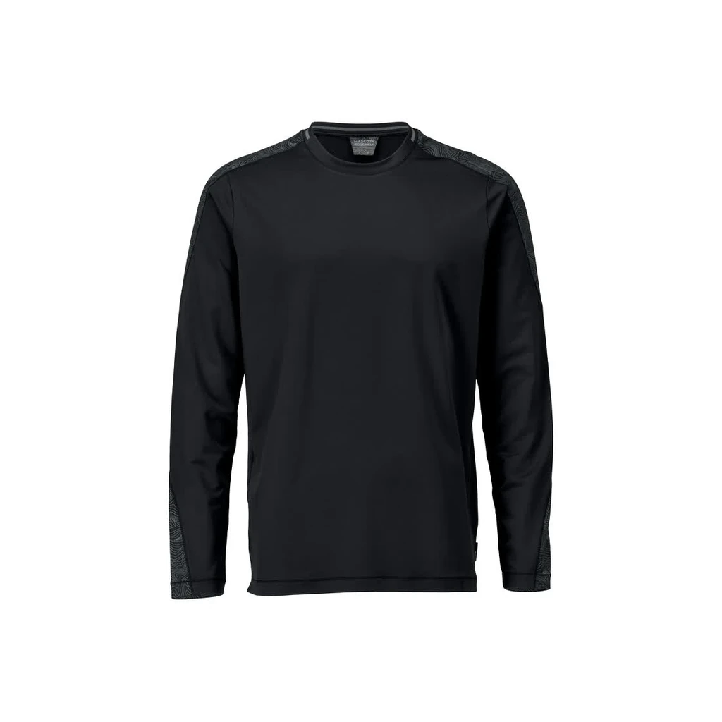 MASCOT® | T-Shirt Langarm CUSTOMIZED | 2XL | Schwarz