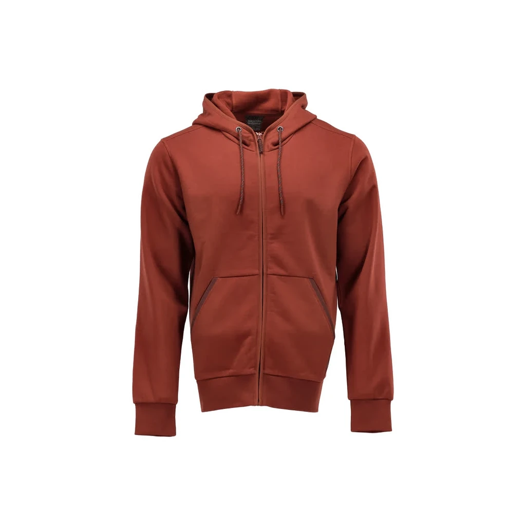 MASCOT® | Kapuzensweatshirt mit Reißverschluss CUSTOMIZED | S | Herbstrot