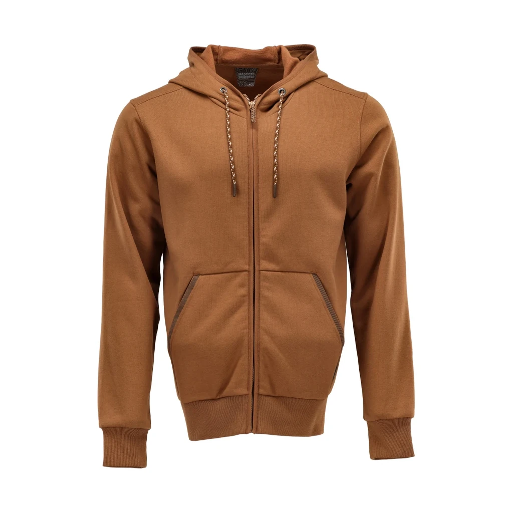 MASCOT® | Kapuzensweatshirt mit Reißverschluss CUSTOMIZED | S | Nussbraun
