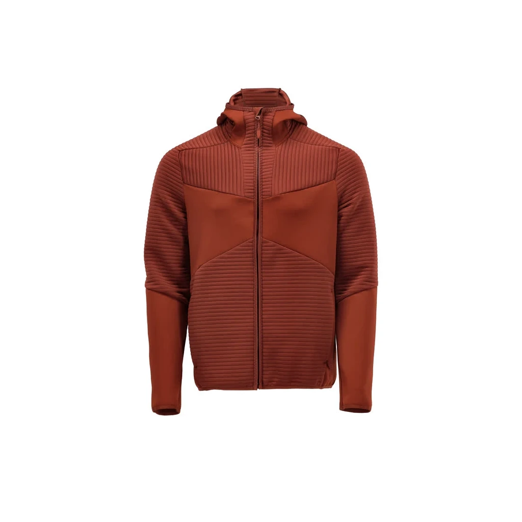 MASCOT® | Fleece Kapuzensweatshirt mit Reißverschluss CUSTOMIZED | 2XL | Herbstrot