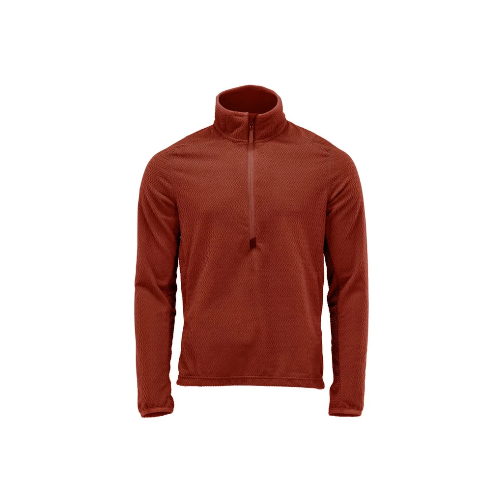 MASCOT® | Microfleece Pullover mit kurzem Reißverschluss CUSTOMIZED | 2XL | Herbstrot
