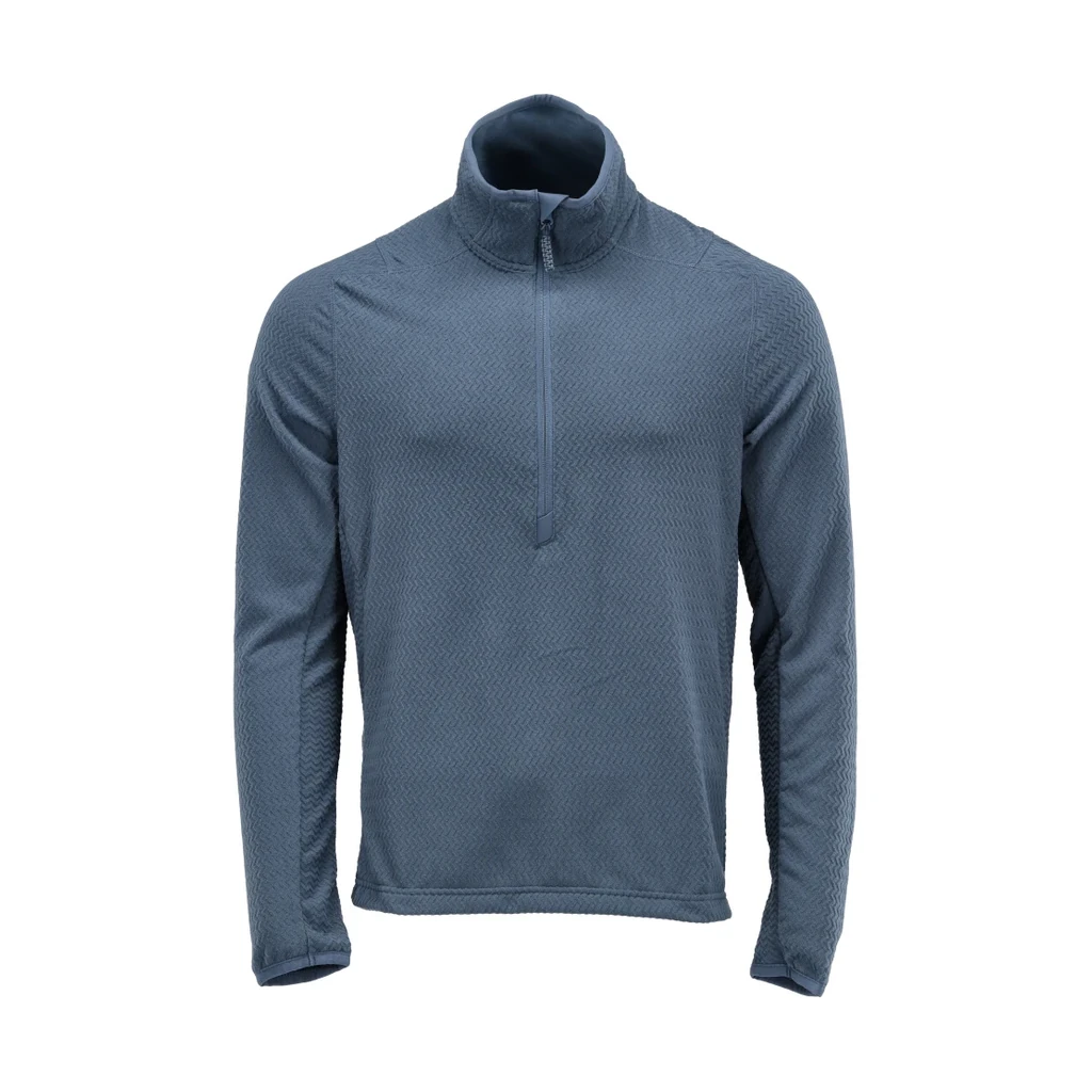 MASCOT® | Microfleece Pullover mit kurzem Reißverschluss CUSTOMIZED | 2XL | Steinblau