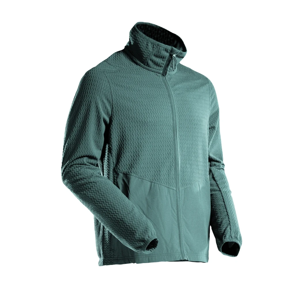 MASCOT® | Microfleece Pullover mit Reißverschluss CUSTOMIZED | 2XL | Hell Waldgrün