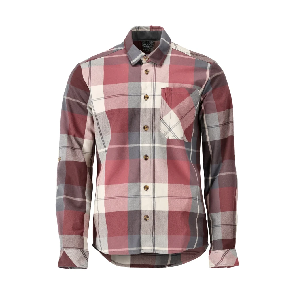 MASCOT® | Hemd CUSTOMIZED | 2XL | Bordeaux-kariert