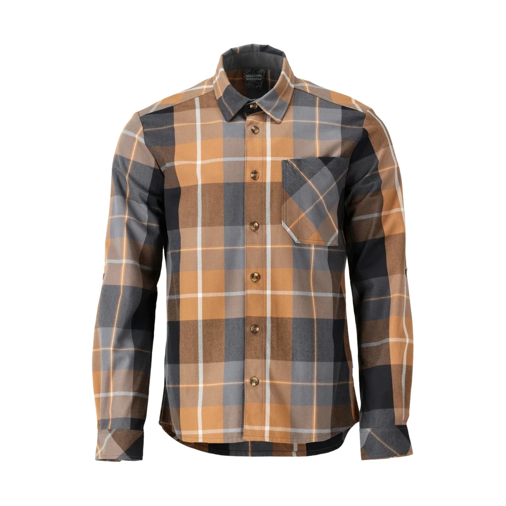 MASCOT® | Hemd CUSTOMIZED | 2XL | Nussbraun-kariert