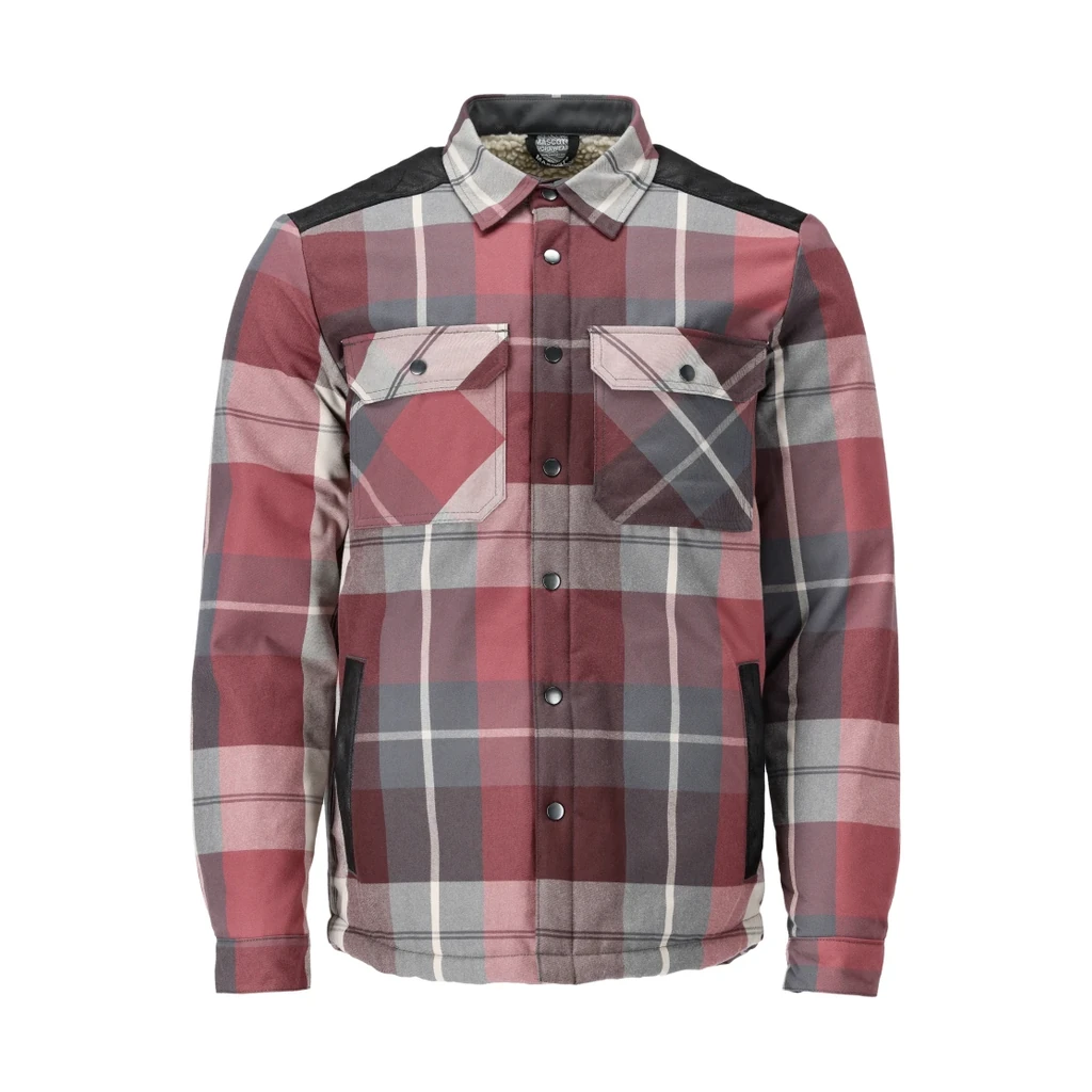 MASCOT® | Hemd mit Faserpelz Futter CUSTOMIZED | 2XL | Bordeaux-kariert