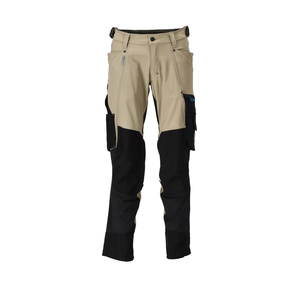 MASCOT® | Hose mit Knietaschen ADVANCED | 76C46 | Hellkhaki/Schwarz