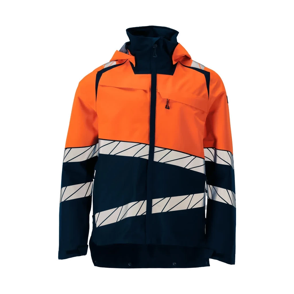 MASCOT® | Hard Shell Jacke ACCELERATE SAFE | 2XL | Schwarzblau/Hi-vis Orange