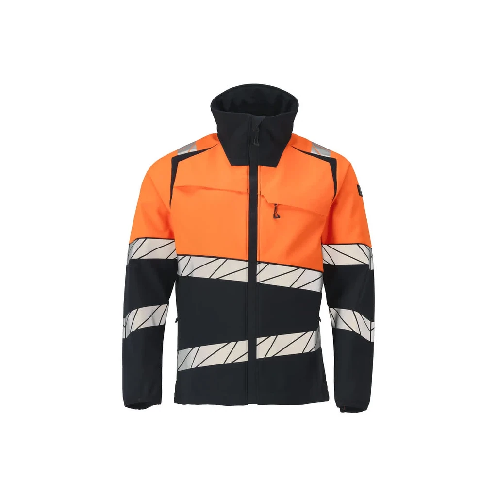 MASCOT® | Softshell Jacke ACCELERATE SAFE | 3XL | Schwarzblau/Hi-vis Orange
