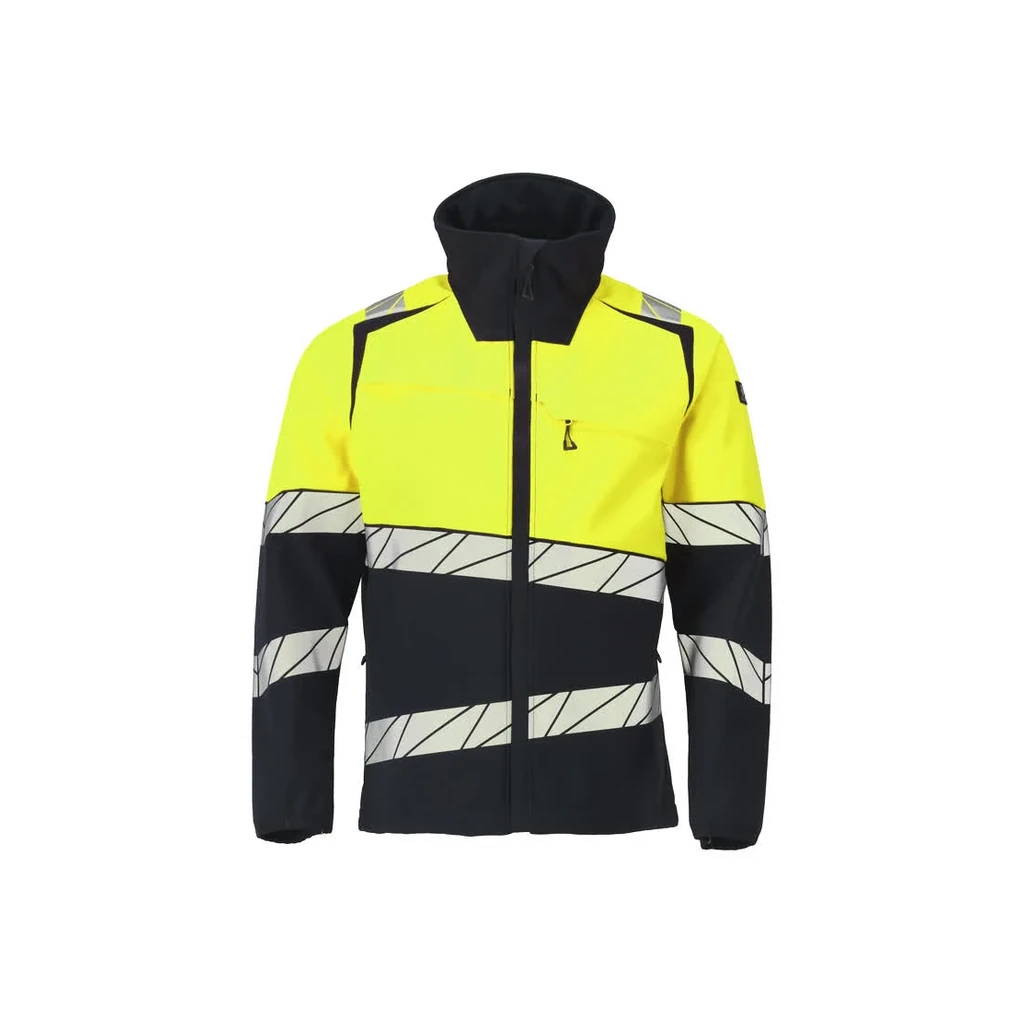 MASCOT® | Softshell Jacke ACCELERATE SAFE | 3XL | Schwarzblau/Hi-vis Gelb