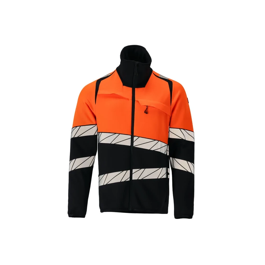 MASCOT® | Fleecepullover mit Reißverschluss ACCELERATE SAFE | 2XL | Schwarzblau/Hi-vis Orange