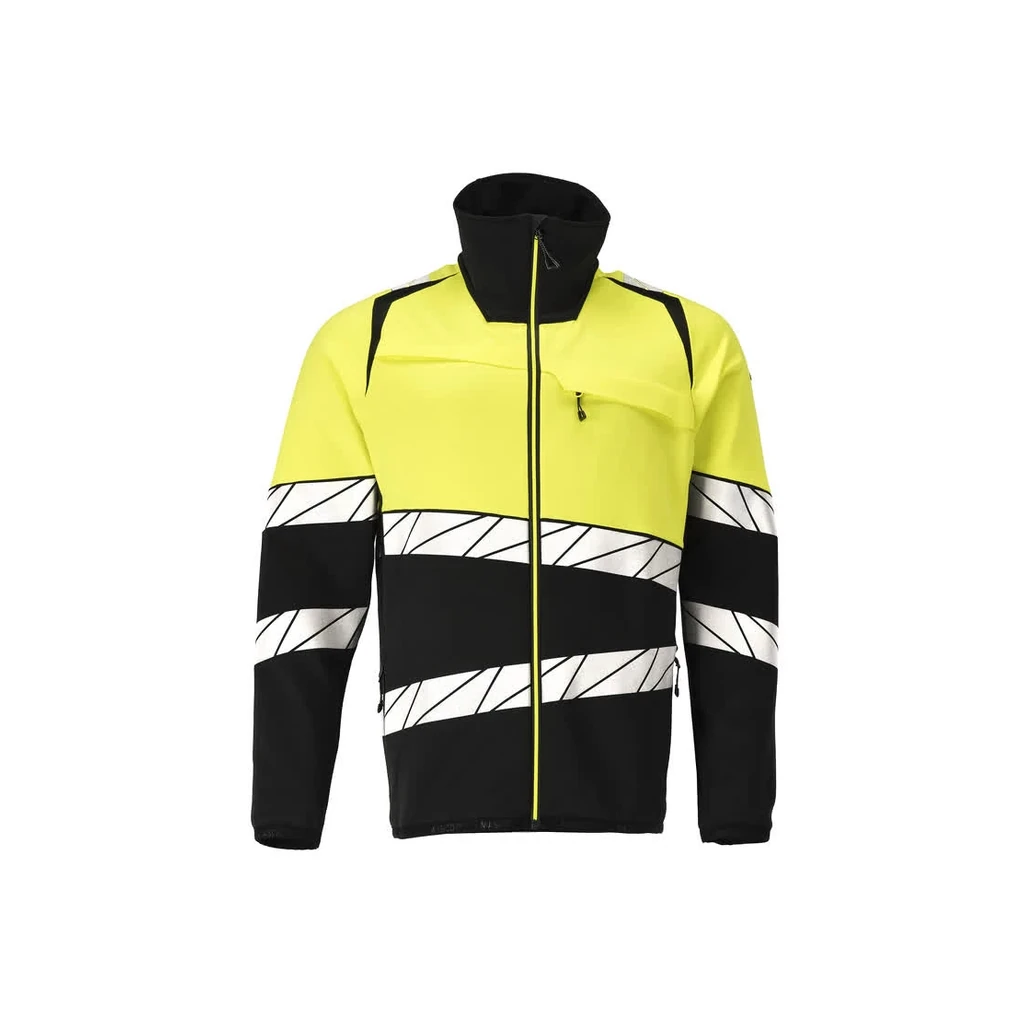MASCOT® | Fleecepullover mit Reißverschluss ACCELERATE SAFE | 2XL | Schwarz/Hi-vis Gelb