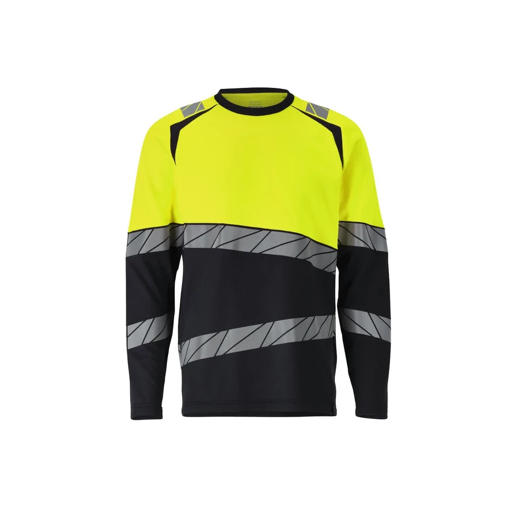 MASCOT® | T-Shirt Langarm ACCELERATE SAFE | S | Schwarz/Hi-vis Gelb