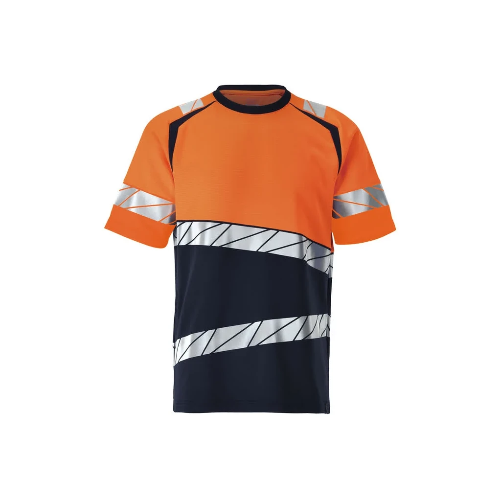 MASCOT® | T-Shirt ACCELERATE SAFE | L | Schwarzblau/Hi-vis Orange