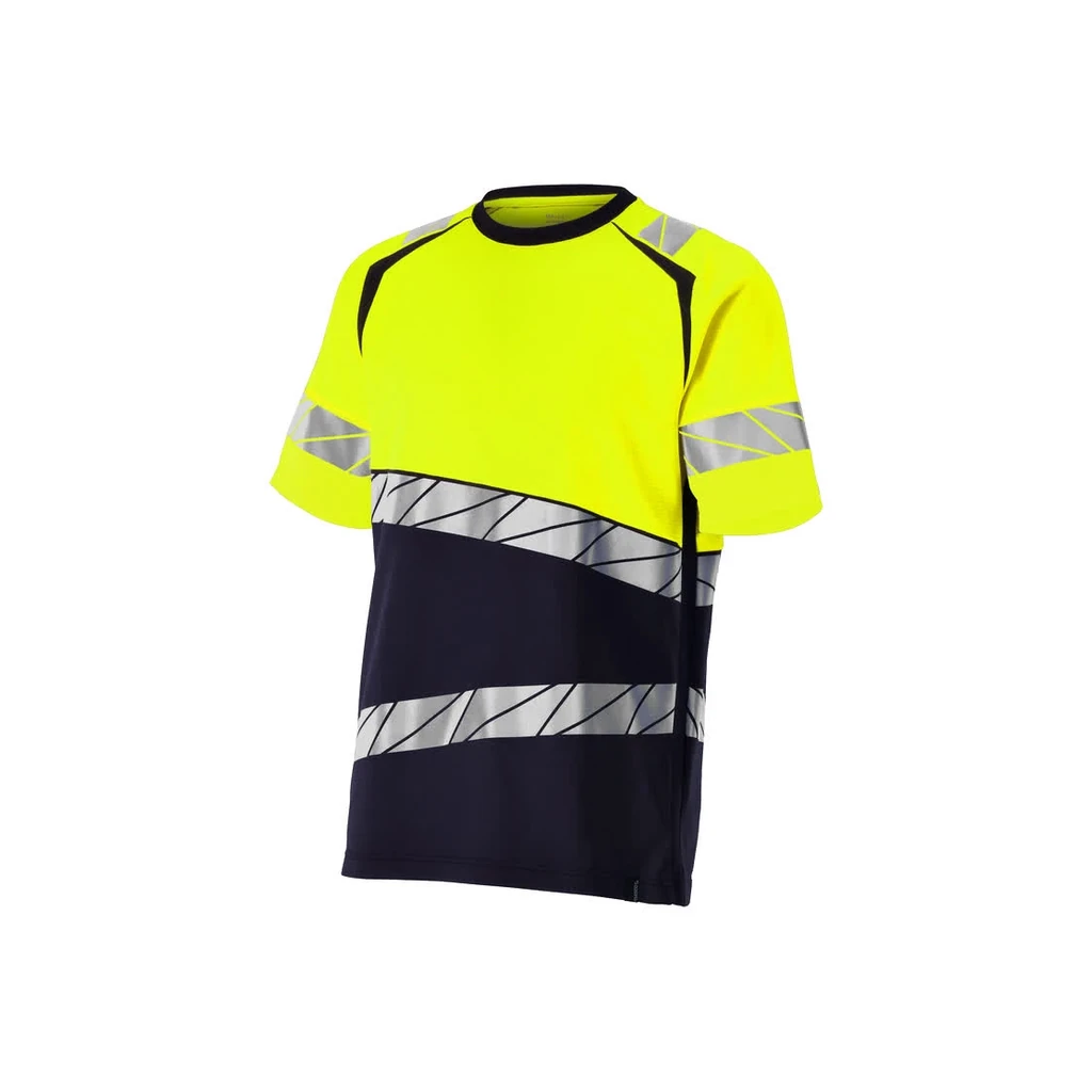 MASCOT® | T-Shirt ACCELERATE SAFE | L | Schwarzblau/Hi-vis Gelb