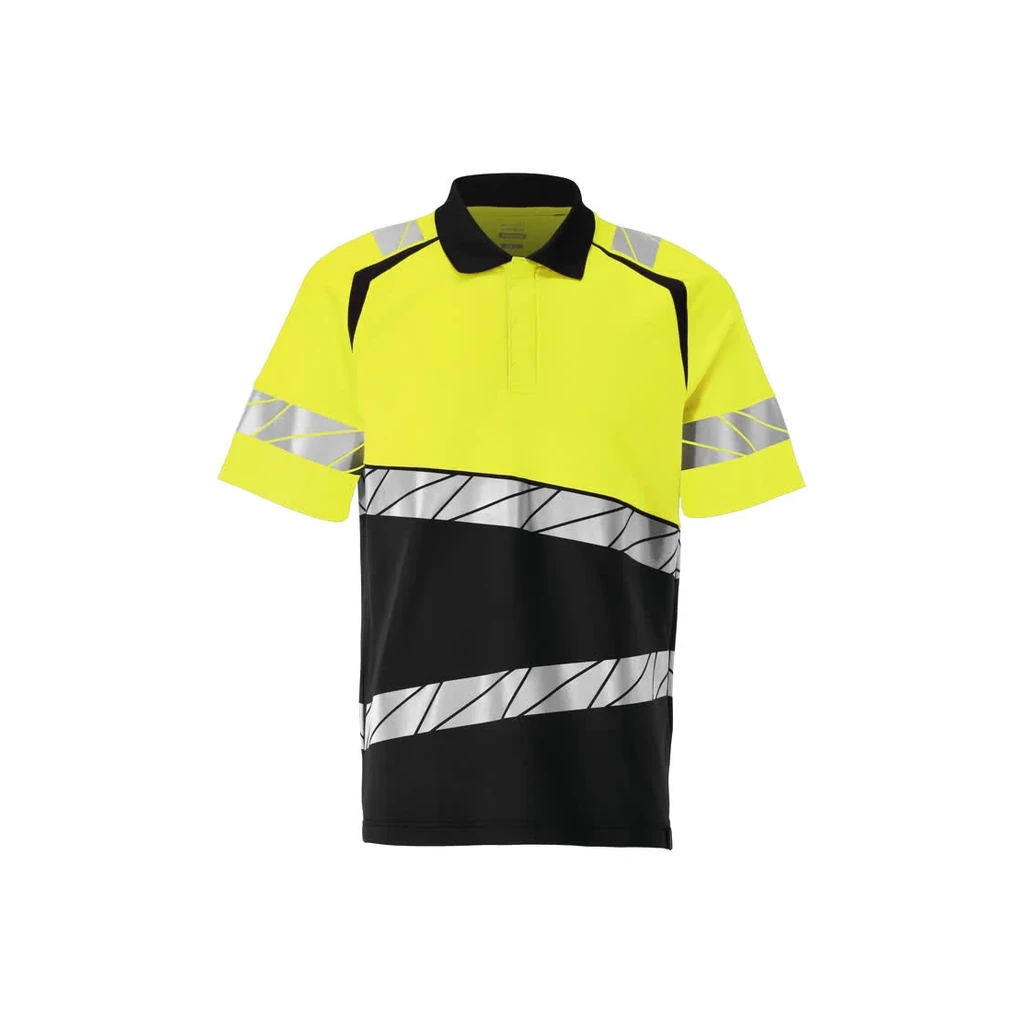 MASCOT® | Polo-Shirt ACCELERATE SAFE | 5XL | Schwarz/Hi-vis Gelb