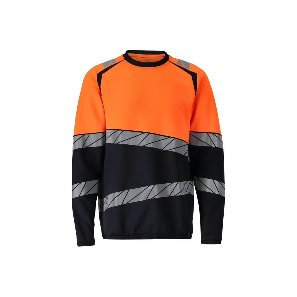 MASCOT® | Sweatshirt ACCELERATE SAFE | L | Schwarzblau/Hi-vis Orange