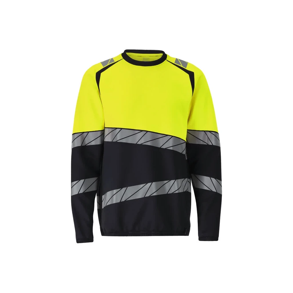 MASCOT® | Sweatshirt ACCELERATE SAFE | L | Schwarzblau/Hi-vis Gelb
