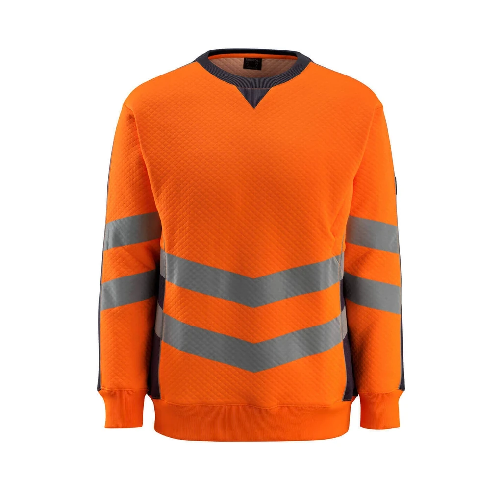 MASCOT® | Sweatshirt SAFE SUPREME | 2XL | Hi-vis Orange/Schwarzblau