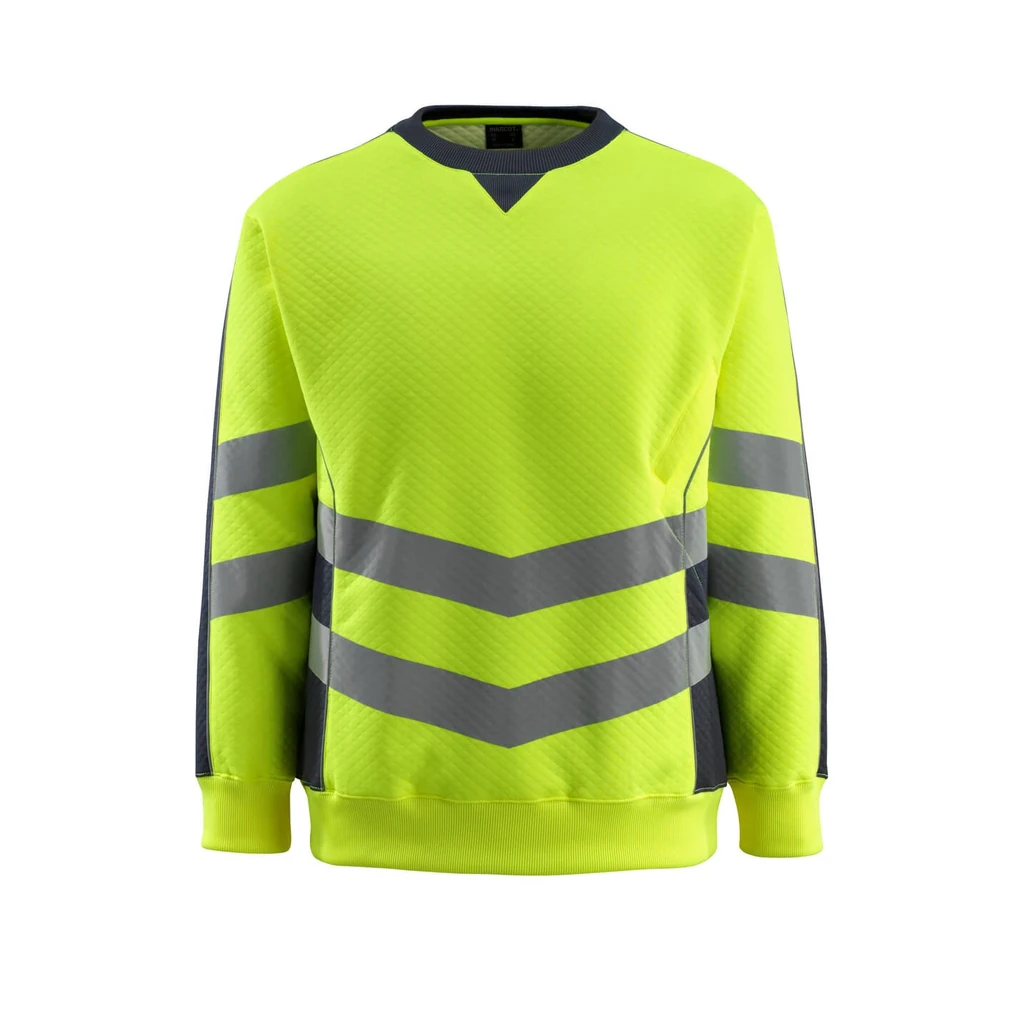 MASCOT® | Sweatshirt SAFE SUPREME | 2XL | Hi-vis Gelb/Schwarzblau