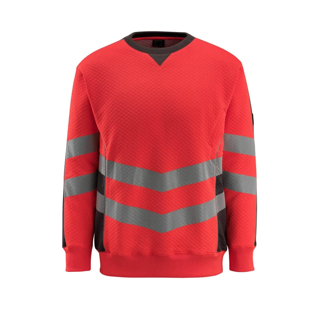 MASCOT® | Sweatshirt SAFE SUPREME | 2XL | Hi-vis Rot/Dunkelanthrazit