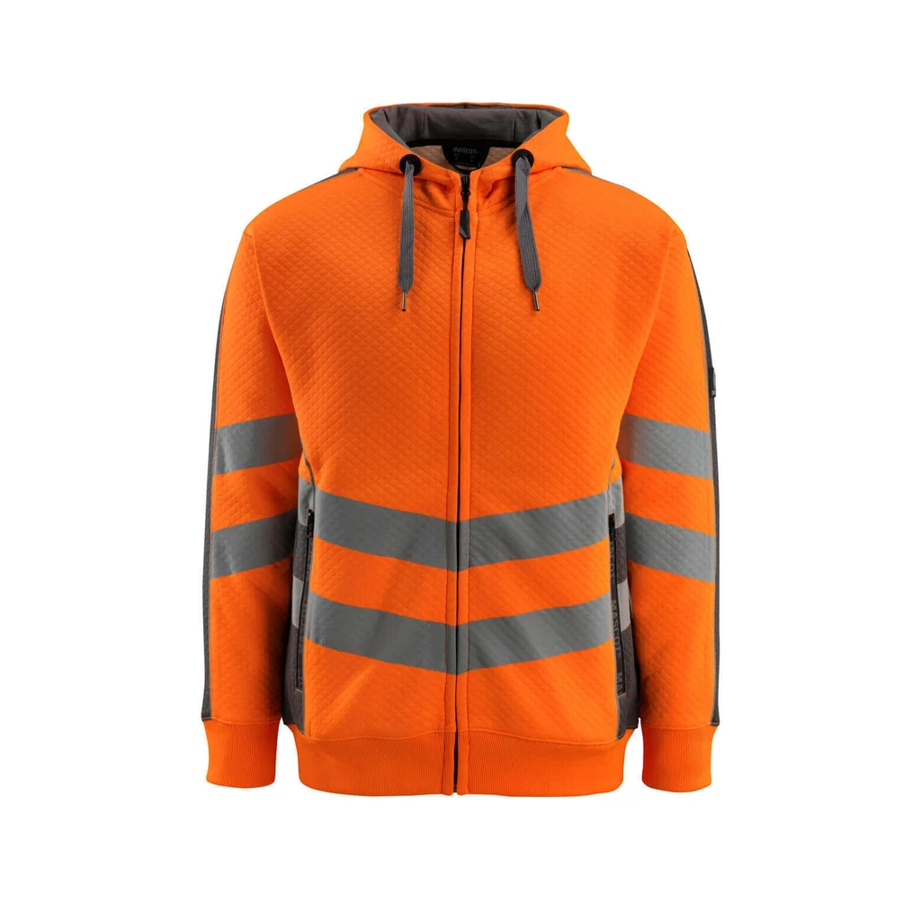 MASCOT® | Kapuzensweatshirt mit Reißverschluss SAFE SUPREME | 2XL | Hi-vis Orange/Dunkelanthrazit