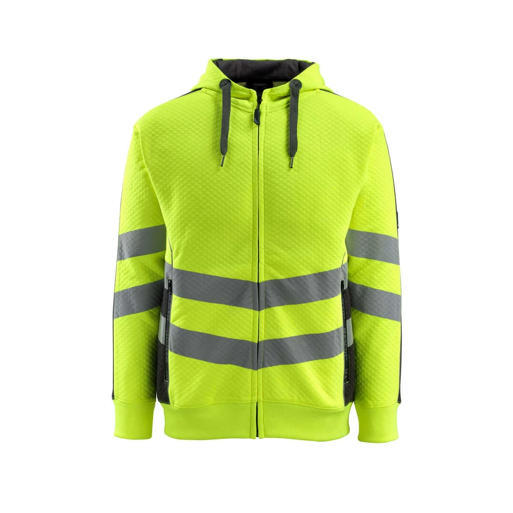 MASCOT® | Kapuzensweatshirt mit Reißverschluss SAFE SUPREME | 2XL | Hi-vis Gelb/Schwarz