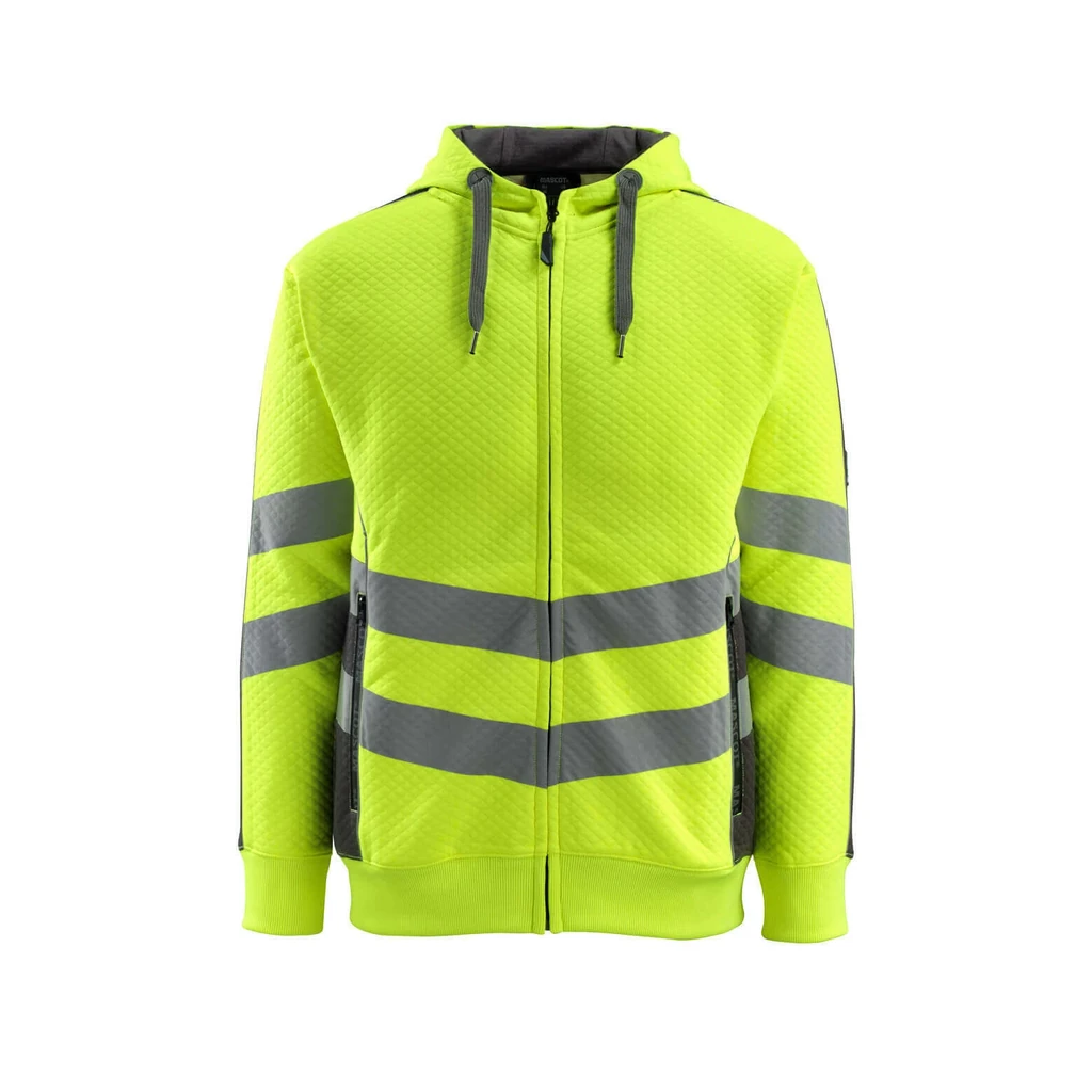 MASCOT® | Kapuzensweatshirt mit Reißverschluss SAFE SUPREME | 2XL | Hi-vis Gelb/Dunkelanthrazit