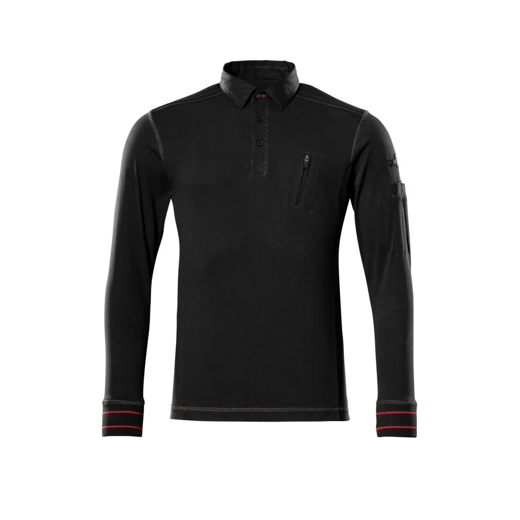 MASCOT® | Polo-Sweatshirt FRONTLINE | 2XL | Schwarz