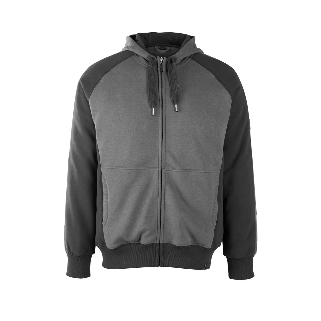 MASCOT® | Kapuzensweatshirt mit Reißverschluss UNIQUE | 2XL | Dunkelanthrazit/Schwarz