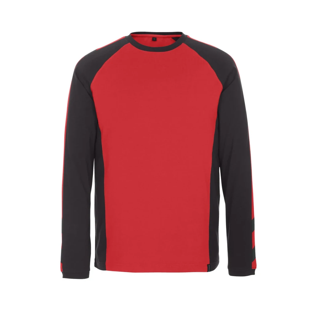 MASCOT® | T-Shirt Langarm UNIQUE | 2XL | Rot/Schwarz