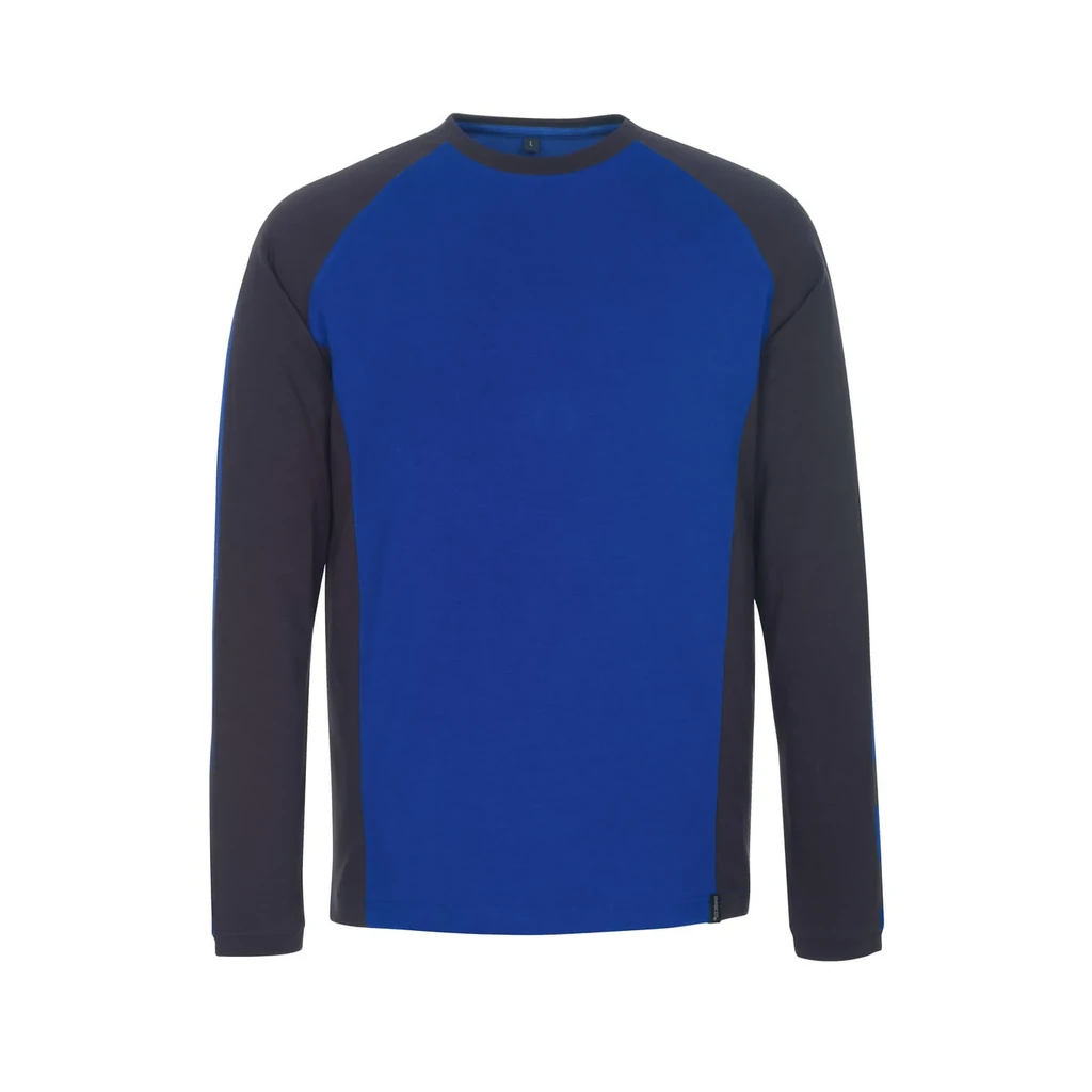 MASCOT® | T-Shirt Langarm UNIQUE | 2XL | Kornblau/Schwarzblau