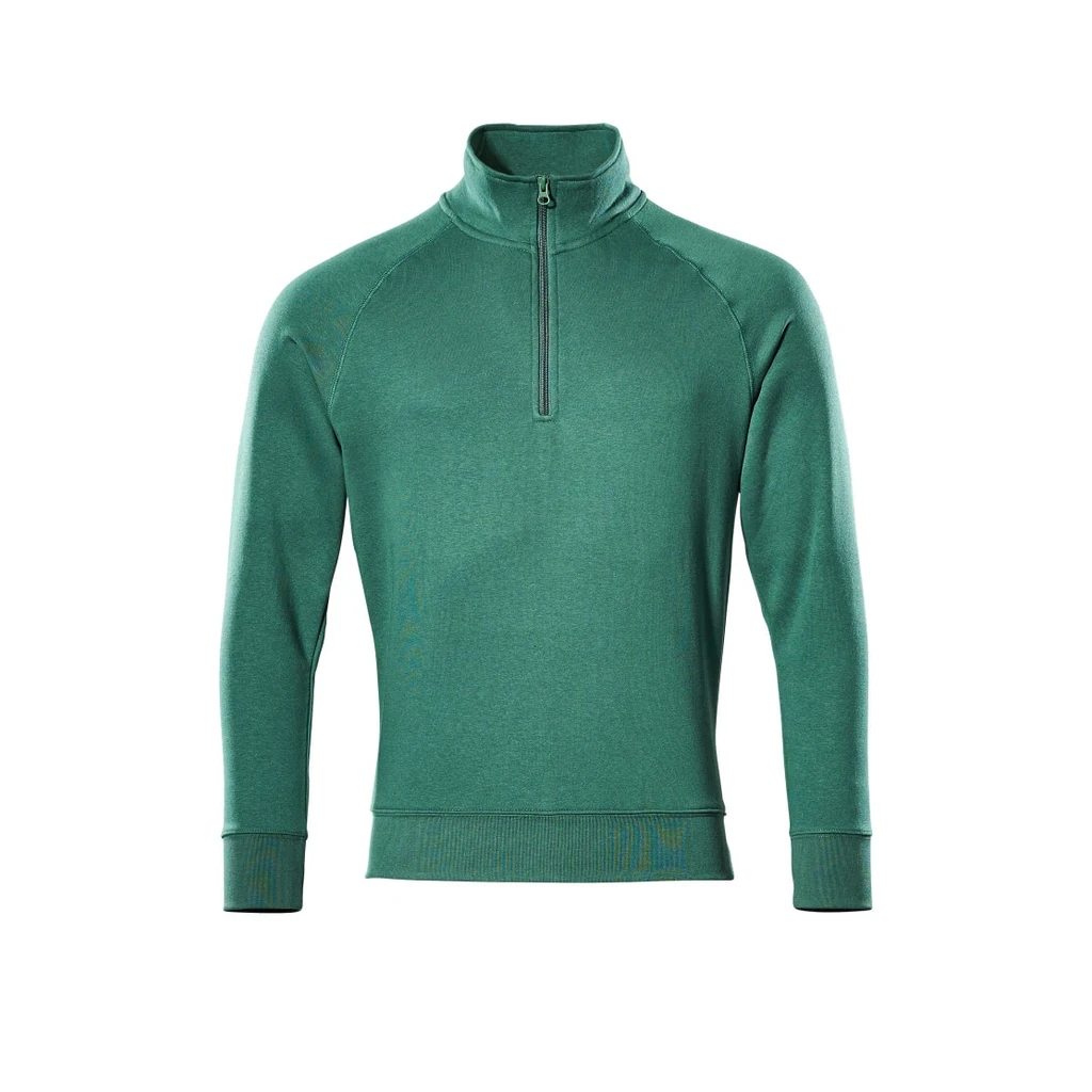 MASCOT® | Sweatshirt mit kurzem Reißverschluss CROSSOVER | 2XL | Grün