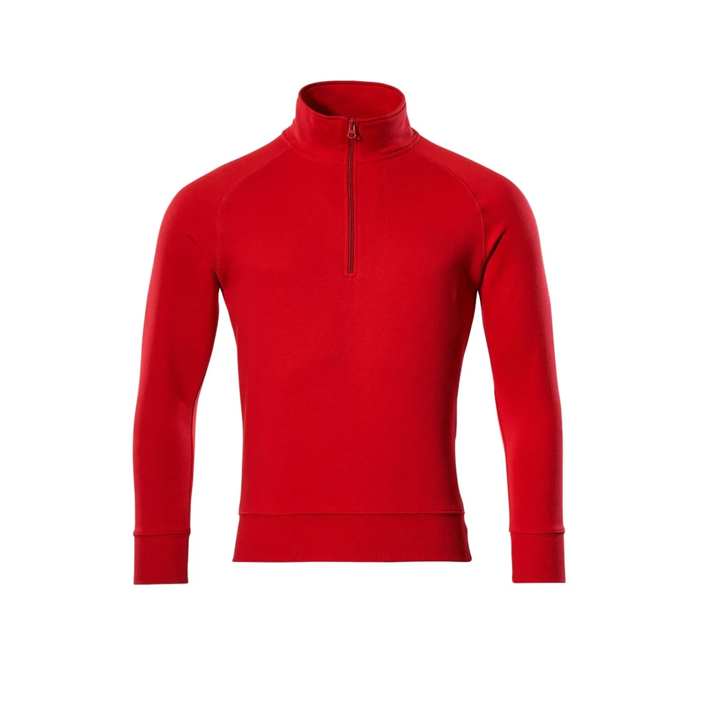 MASCOT® | Sweatshirt mit kurzem Reißverschluss CROSSOVER | 2XL | Verkehrsrot