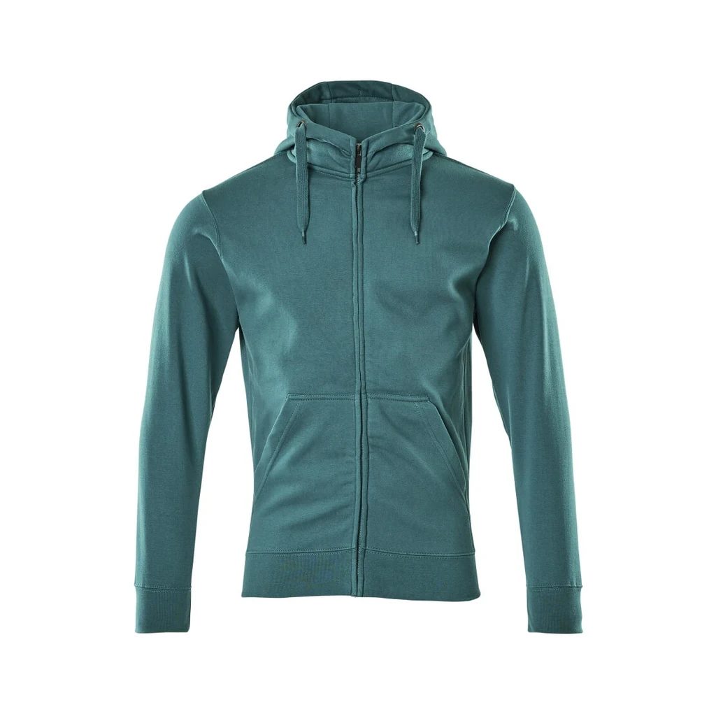 MASCOT® | Kapuzensweatshirt mit Reißverschluss CROSSOVER | M | Petroleum