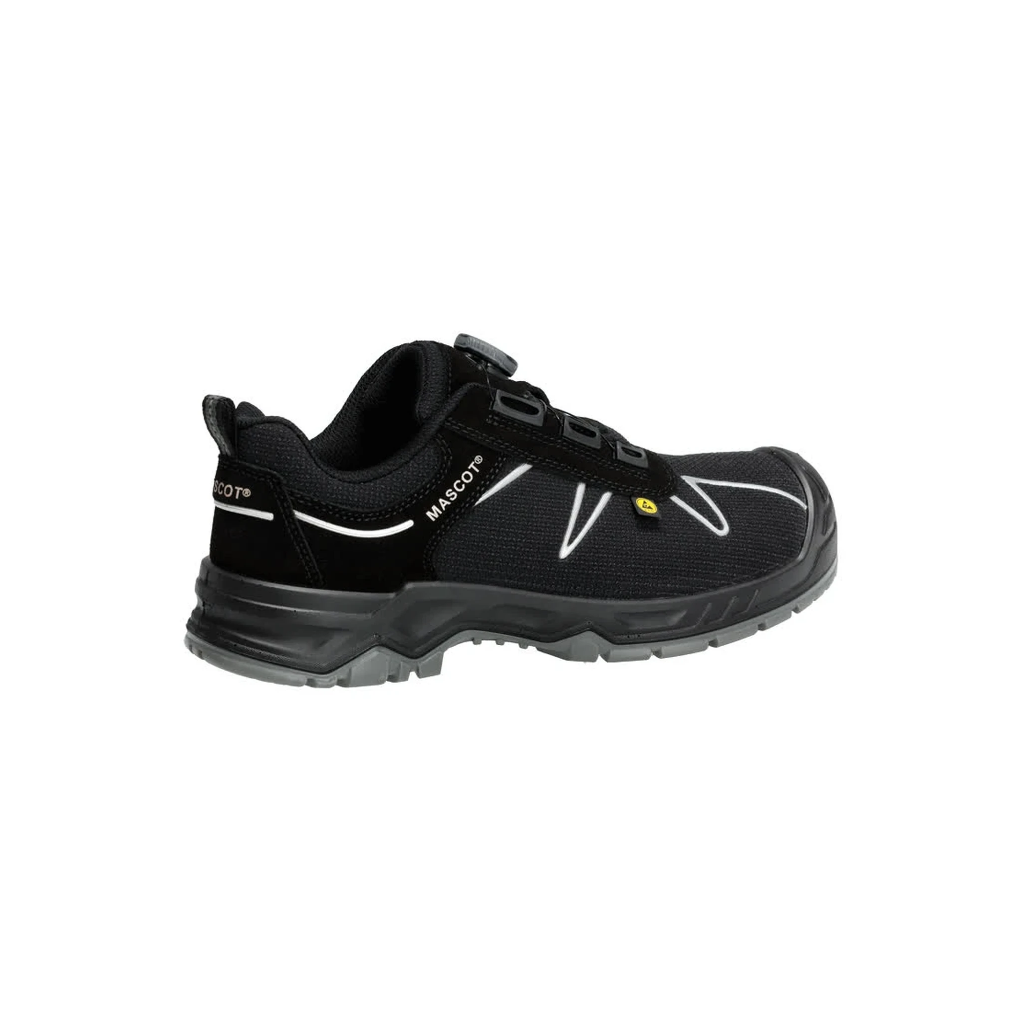 MASCOT® | Sicherheitsschuhe FOOTWEAR FLEX | 10x39 | Schwarz/Silber | S3S