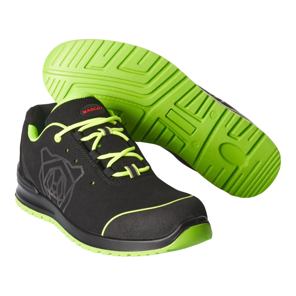 MASCOT® | Sicherheitsschuhe FOOTWEAR CLASSIC | 35 | Schwarz/Limonengrün