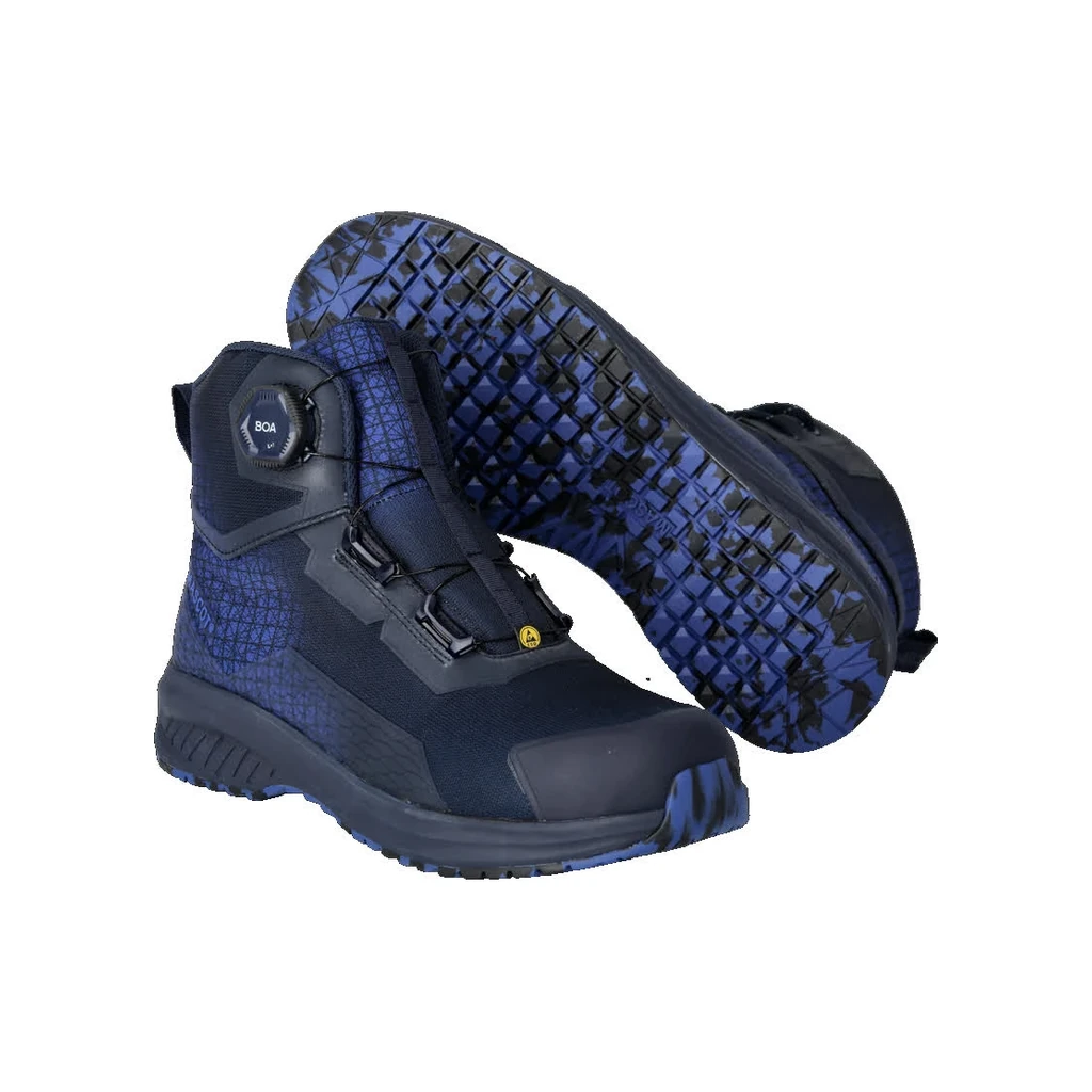 MASCOT® | Sicherheitsstiefel FOOTWEAR ACCELERATE | 1040 | Schwarzblau/Azurblau