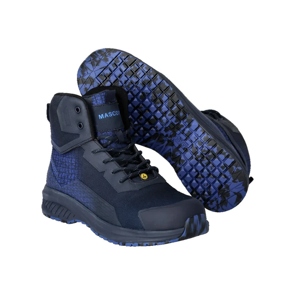 MASCOT® | Sicherheitsstiefel FOOTWEAR ACCELERATE | 0836 | Schwarzblau/Azurblau